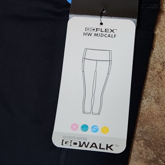 Skechers Go Walk Leggings – Women’s Large, Black, High Waist, Mid-Calf - Picture 7 of 8